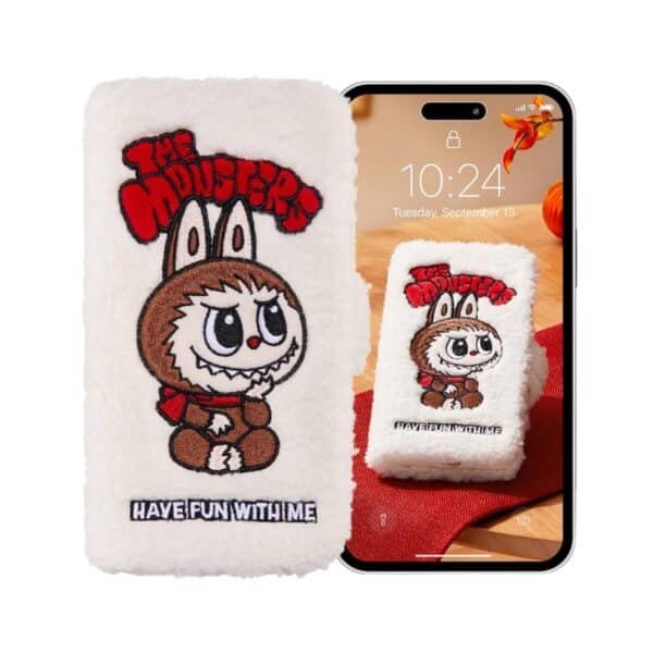 Coque de Téléphone à Rabat Labubu en Peluche The Monsters Classic Series
