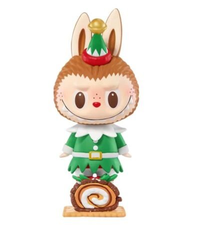 Figurine Labubu Bûche de Noël Cake The monsters Let's Christmas Series