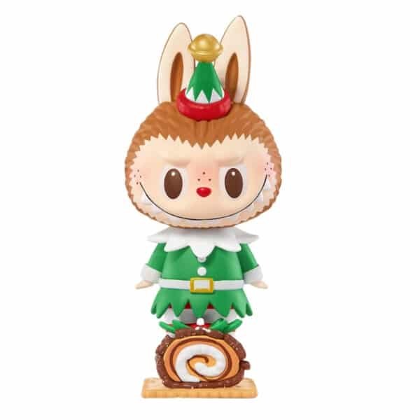 Figurine Labubu Bûche de Noël Cake The monsters Let's Christmas Series