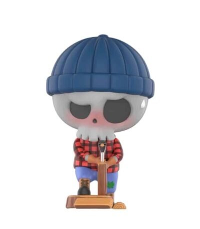 Figurine Labubu Chopping Wood The Monsters Camping Series