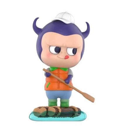 Figurine Labubu Wooden Raft The Monsters Camping Series
