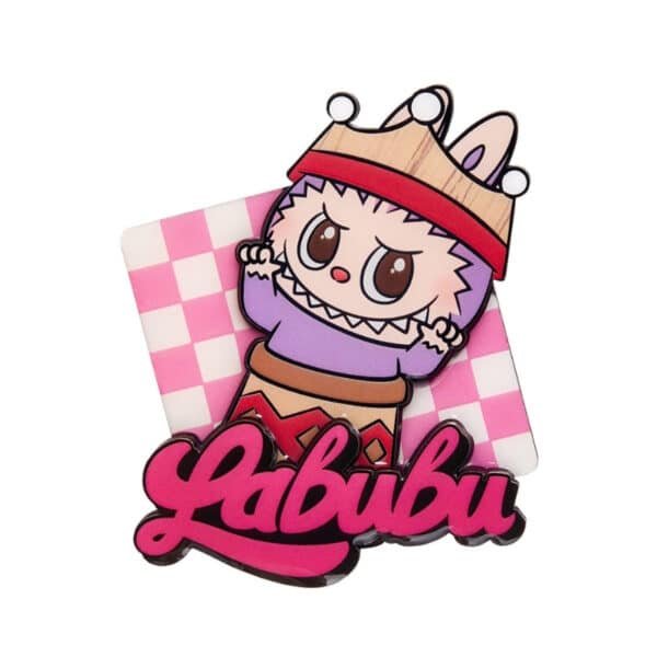 Aimant pour frigo Labubu Bishop – The Monsters Let’s Checkmate Series