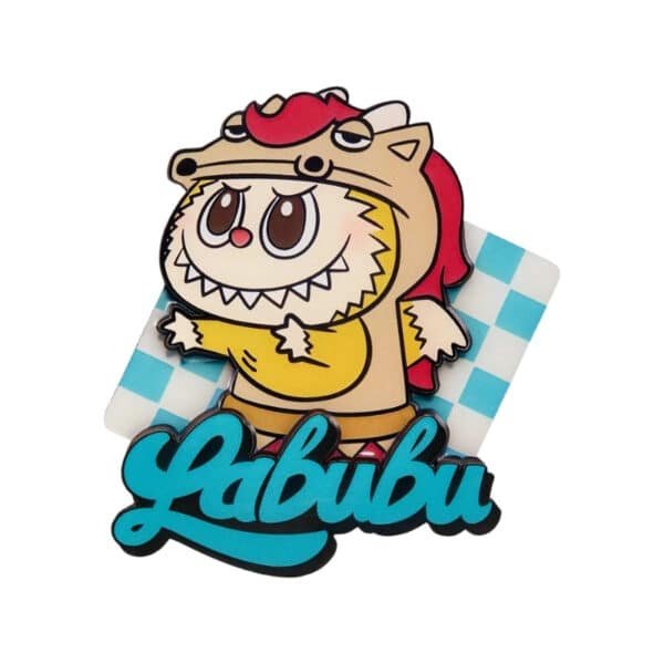 Aimant pour frigo Labubu Knight – The Monsters Let’s Checkmate Series