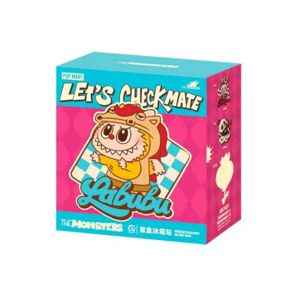 Aimant pour frigo Labubu – The Monsters Let’s Checkmate Series Blind Box