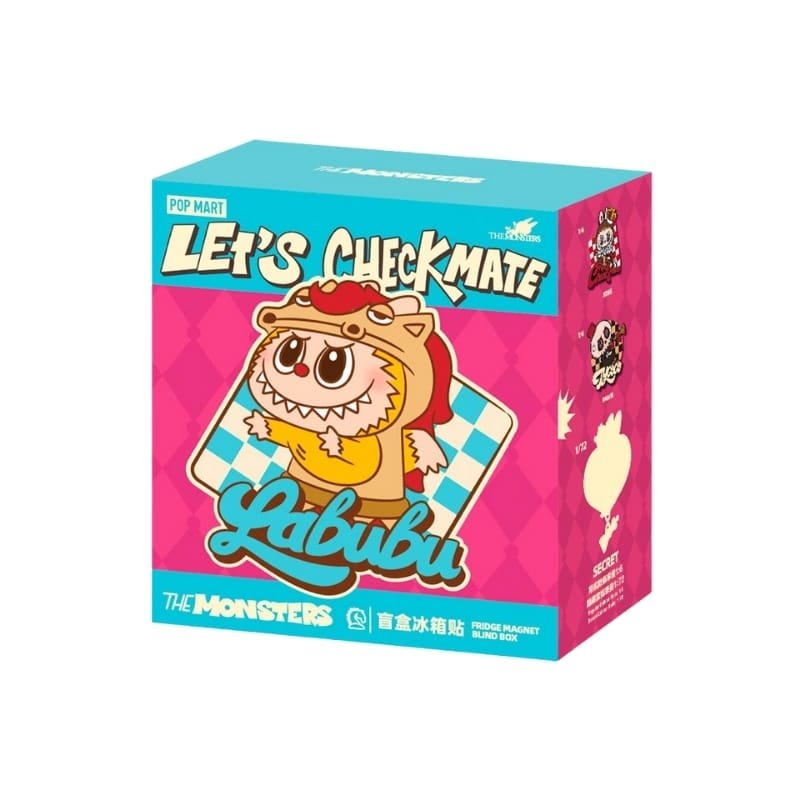 Aimant pour frigo Labubu – The Monsters Let’s Checkmate Series Blind Box