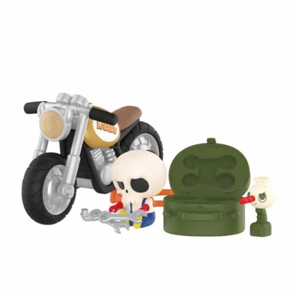 Figurine Labubu Car Mechanic – The Monsters Home of the Elves Series