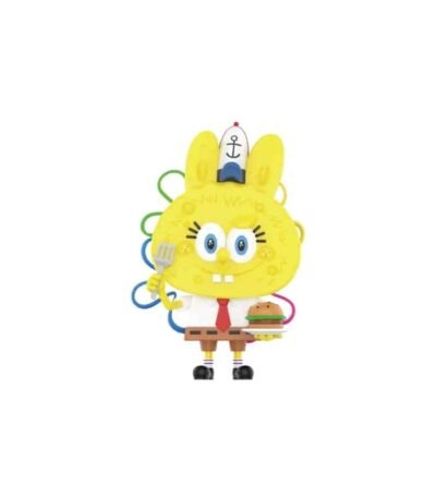 Figurine Labubu Champion Chef – The Monsters Bob l'Éponge Series