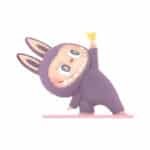 Figurine Labubu Little Bird – The Monsters Lazy Yoga Series