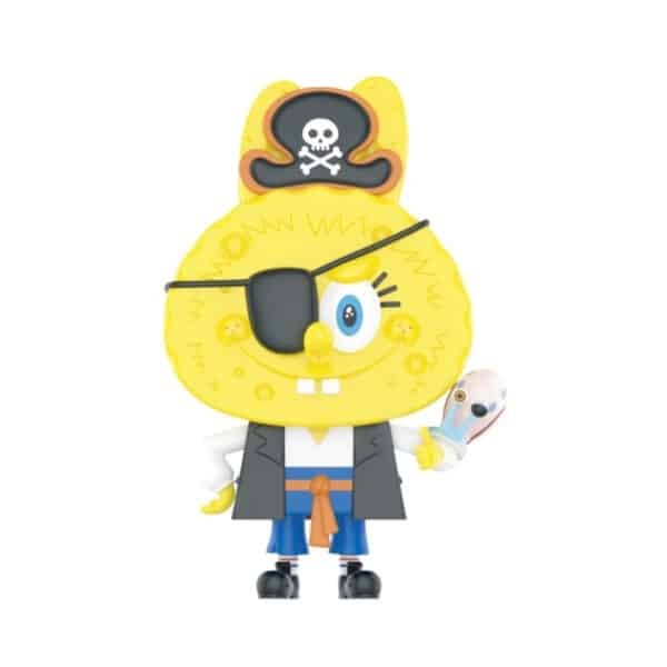 Figurine Labubu Pirate Bob l’Éponge Secrète – The Monsters Bob l'Éponge Series