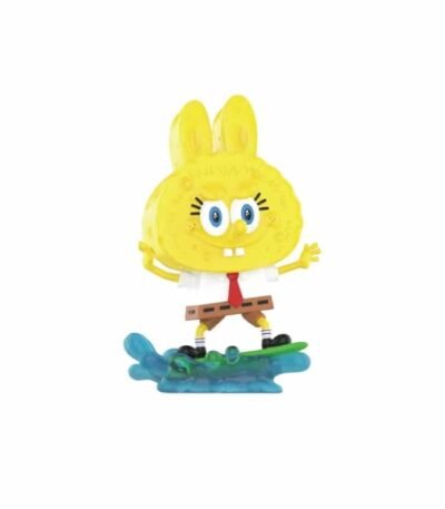 Figurine Labubu Surfing – The Monsters Bob l'Éponge Series