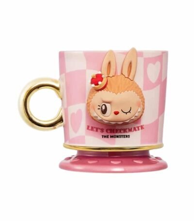 Mug Labubu rose – The Monsters Let’s Checkmate Series