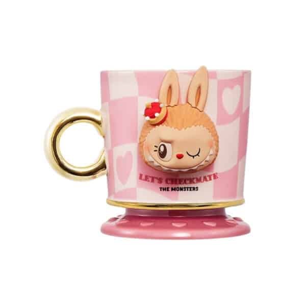 Mug Labubu rose – The Monsters Let’s Checkmate Series